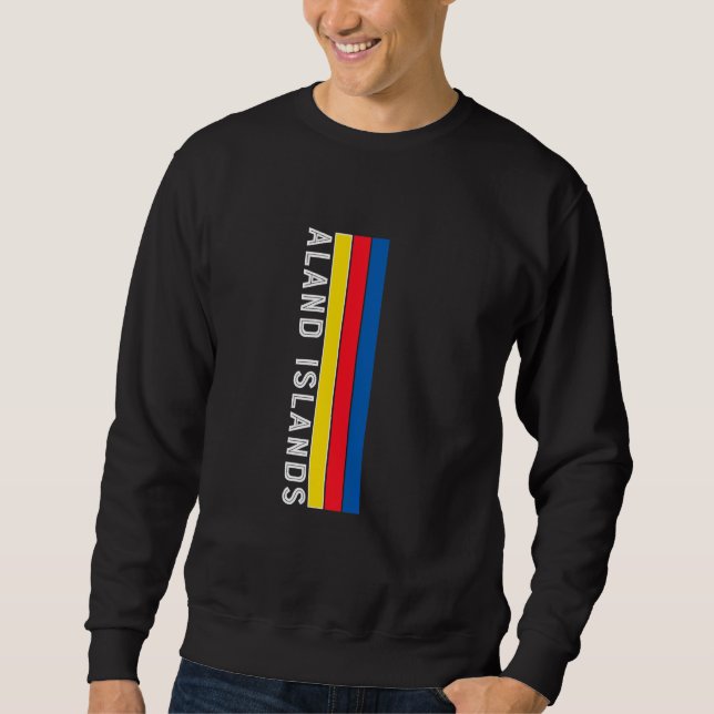 Aland Islands Flag Colours Sweatshirt (Front)