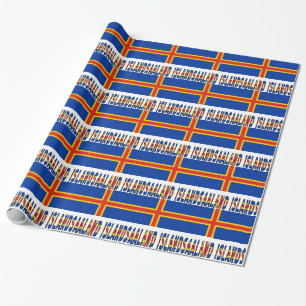 Åland Islands Flag Gift Wrapping Paper