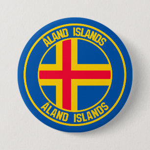 Åland Islands Round Emblem 7.5 Cm Round Badge