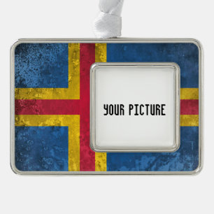 Aland Islands Silver Plated Framed Ornament