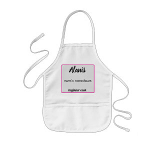 Alanis mum's sweetheart beginner cook kids apron