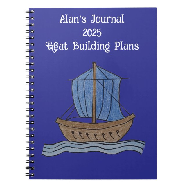 Alan's Journal 2025 Boat Building Plans (Front)