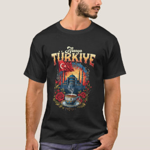 Alanya Türkiye Flag Turkey Souvenir Travel T-Shirt