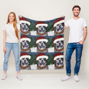 Alapaha Blue Blood Bulldog Fleece Blanket