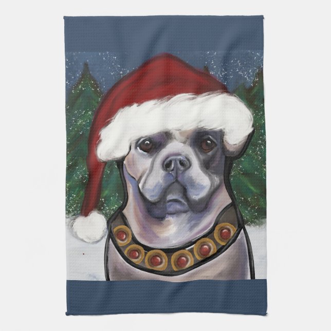 Alapaha Blue Blood Bulldog Tea Towel (Vertical)