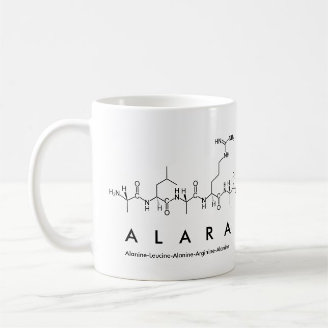 Alara peptide name mug (Left)
