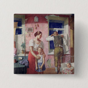 Alarm, 1934 15 cm square badge