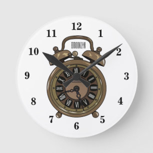Alarm clock cartoon illustration