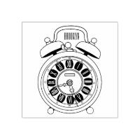 Alarm clock cartoon illustration
