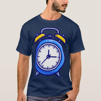Alarm Clock Cartoon Illustration T-Shirt