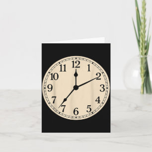 Alarm Clock Costume Shirt Funny Lazy Halloween Card