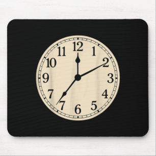Alarm Clock Costume Shirt Funny Lazy Halloween Mouse Pad