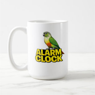 Alarm Clock Green Cheek Conure Coffee Mug