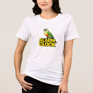 Alarm Clock Green Cheek Conure Tri-Blend Shirt