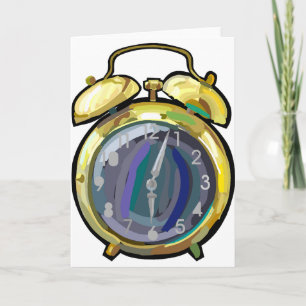 Alarm Clock Greeting Cards