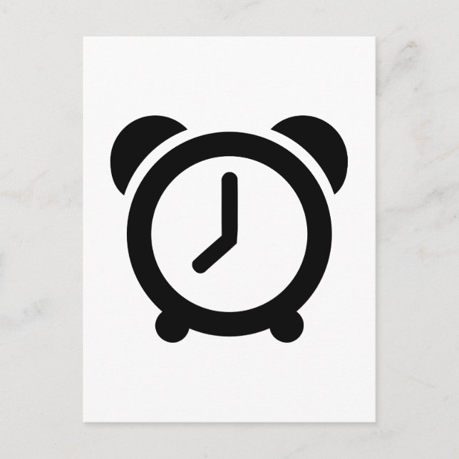 Alarm clock postcard (Front)