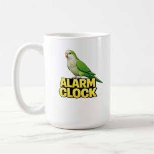 Alarm Clock Quaker Parrot Coffee Mug