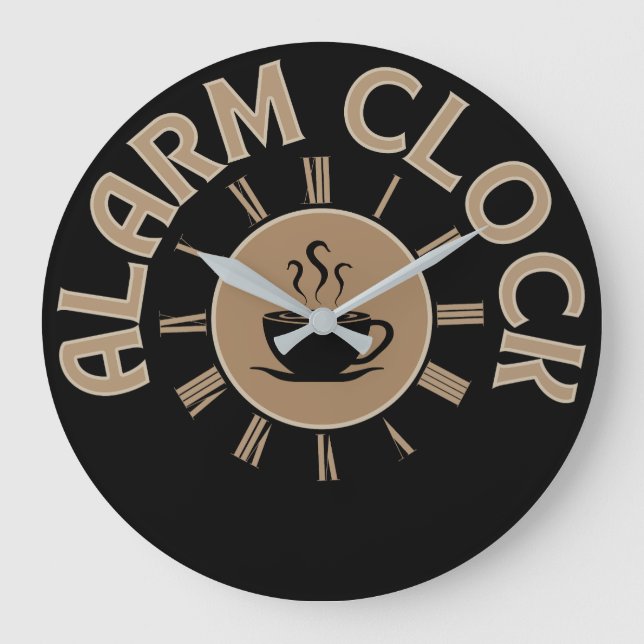 ALARM CLOCK RETRO MORNING COFFEE LOVER (Front)