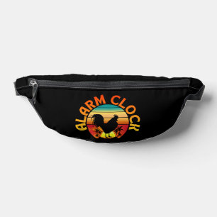 ALARM CLOCK VINTAGE MORNING ROOSTER CHICKEN BUM BAGS