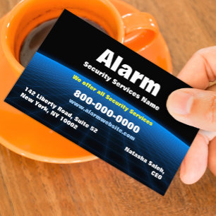 Alarm Security Tech Business Card