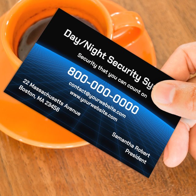 Alarm Security Tech Business Card (Creator Uploaded)