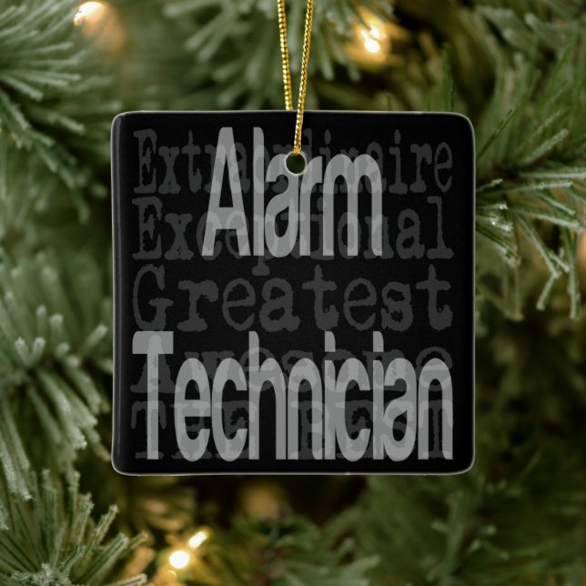 Alarm Technician Extraordinaire Ceramic Ornament (Tree)