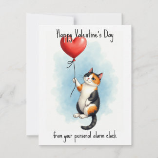 💘🐈Alarmed by Love Holiday Card