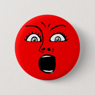 ALARMED! - Red 6 Cm Round Badge