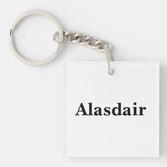 Alasdair Mens Name, Key Ring (Front)