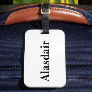 Alasdair Mens Name, Luggage Tag