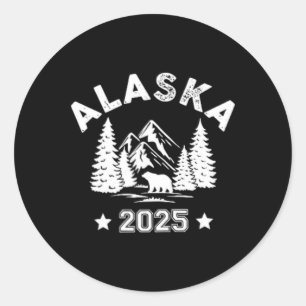 Alaska 2025 Cruisin Together Cruise Family 2 Sided Classic Round Sticker
