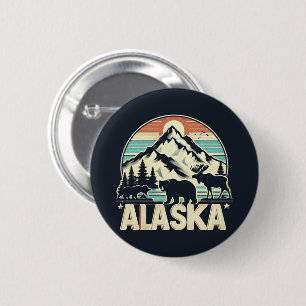 Alaska 6 Cm Round Badge