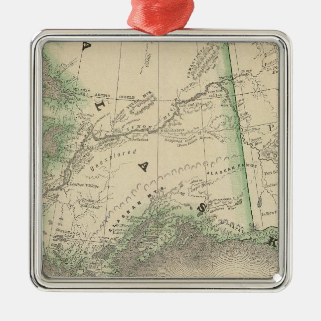 Alaska 9 metal tree decoration (Front)