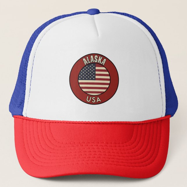 Alaska Adventure - The Last Frontier Gift  Trucker Hat (Front)