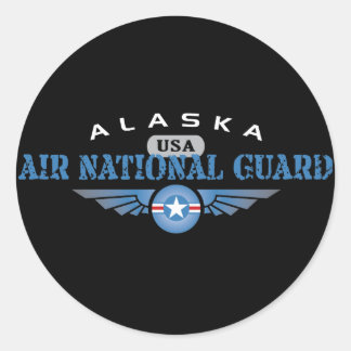 Alaska Air National Guard Classic Round Sticker