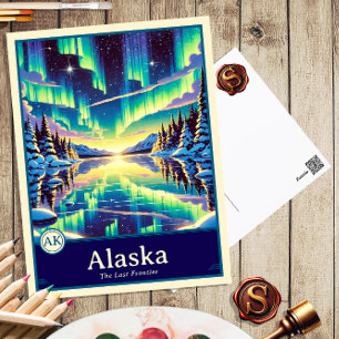 Alaska Anime Style Cel Shaded Postcard