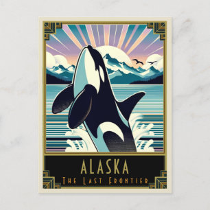 Alaska Art Deco Postcard