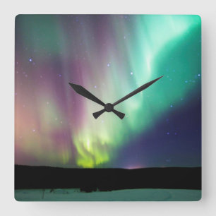 Alaska Aurora Wall Clock