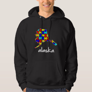 Alaska Autism Awareness Hoodie