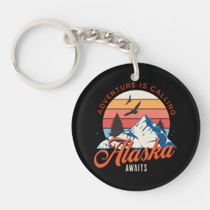 Alaska Awaits! Key Ring