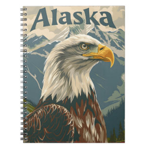 Alaska Bald Eagle Vintage Notebook