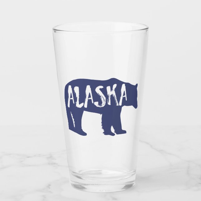 Alaska Bear Glass (Front)