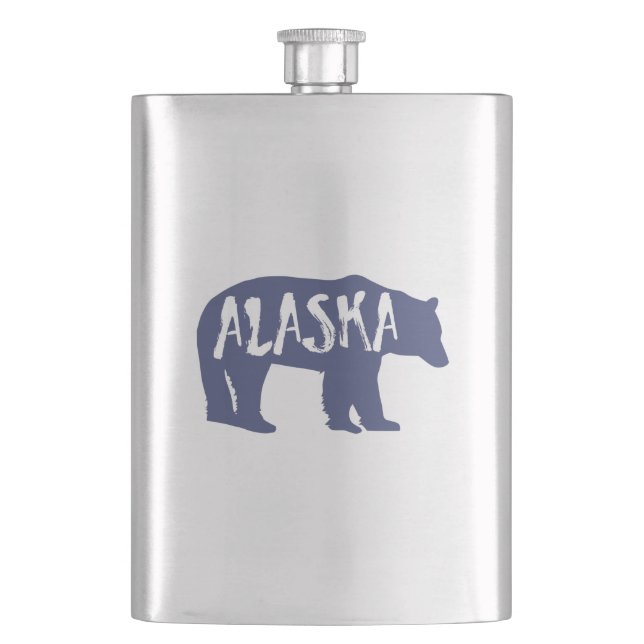 Alaska Bear Hip Flask (Front)