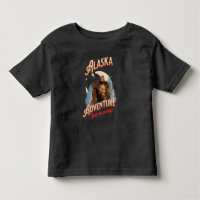 Alaska Bigfoot Adventure Retro Wilderness Art