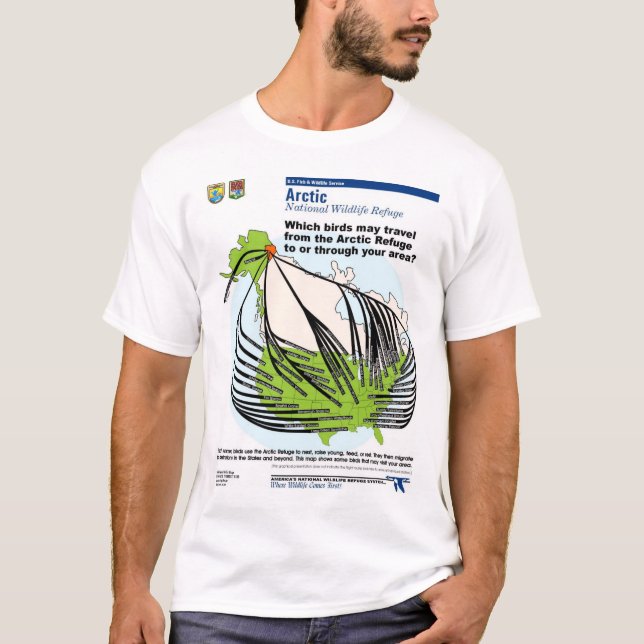 Alaska bird migration T-Shirt (Front)