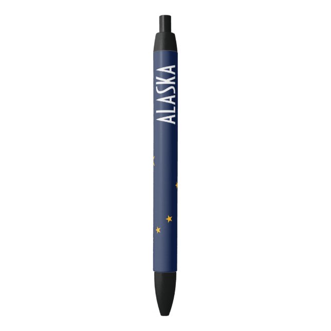 Alaska Black Ink Pen (Front Vertical)