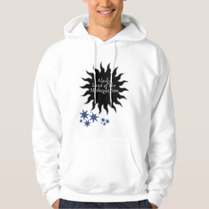 Alaska Black Midnight Sun Art Hoodie