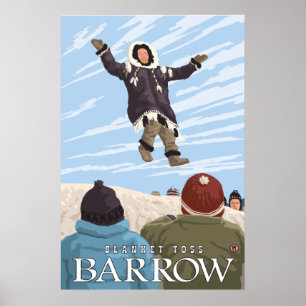 Alaska Blanket Toss - Barrow, Alaska Poster
