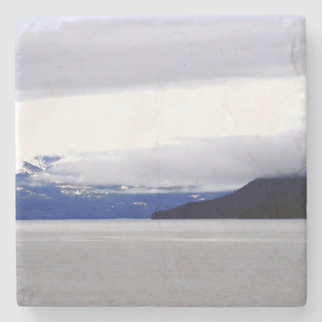 Alaska Blues Stone Coaster (Front)