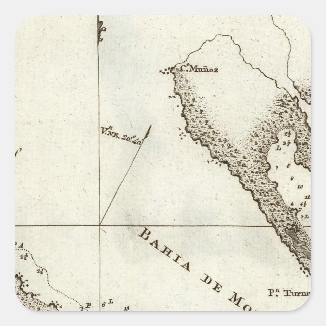 Alaska Book Map Square Sticker (Front)